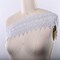 1 Yard Silver 4 Inch Lisetta Metallic Lace Trim for Wedding Gown Costume Decoration